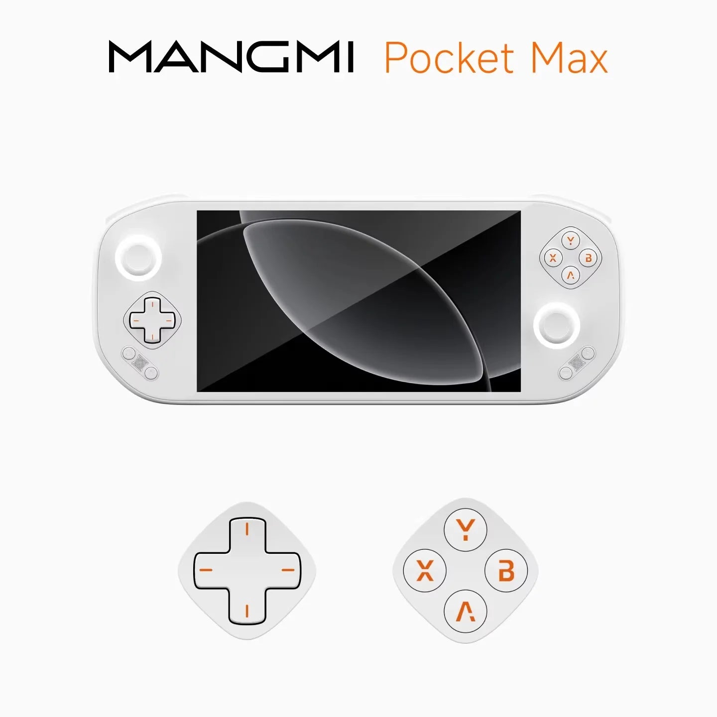 MANGMI Pocket Max Handheld Gaming Console TMR Joysticks Hall Triggers Android 13 8+128GB with 7" 144Hz AMOLED Screen Wifi6+BT5.1