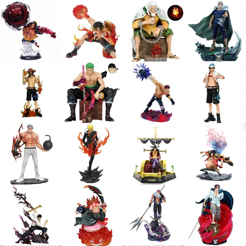 One Piece Аниме Фигурки Rayleigh Luffy Ace Shanks Zoro Колекционерски PVC Екшън Фигурки Играчки Висококачествен Модел Подарък За Фенове