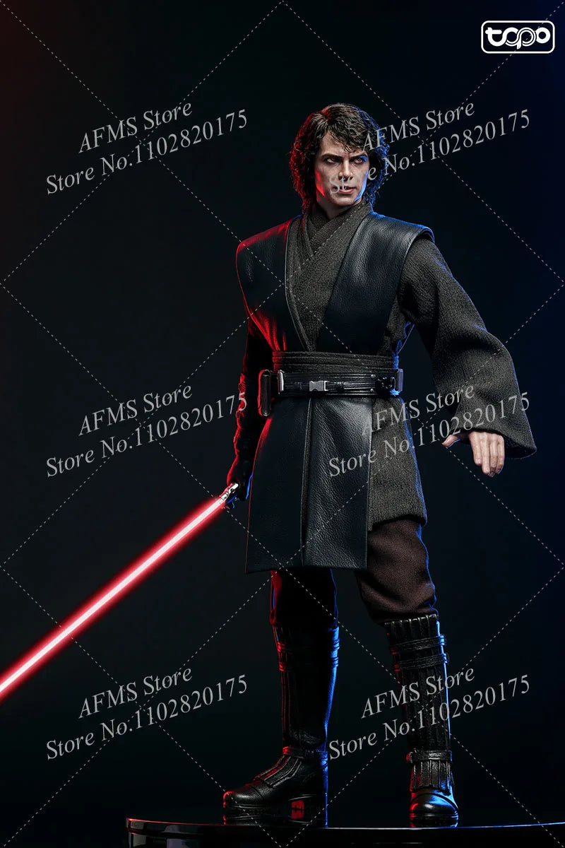 TP026 1/6 Men Soldier Star Wars Anakin Skywalker Robe Cloak Leather Vest Eyeball Fit 12Inch HOTT0YS DX34AE DX47AE Action Figure