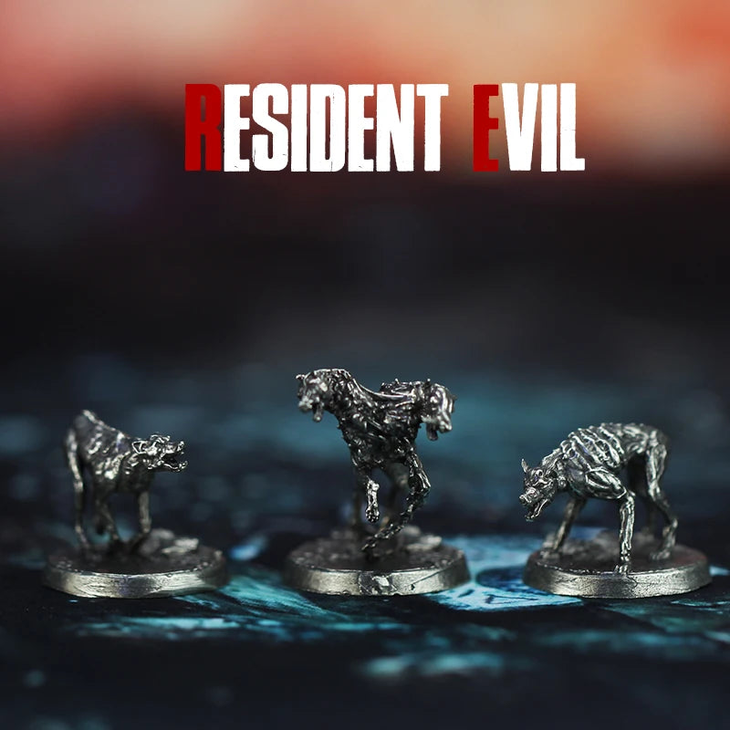 Metall Kupfernickel Resident Evil Soldat Modell Actionfiguren Brettspiel Stück Statischer Zustand Miniatur Ornament Zubehör Spielzeug