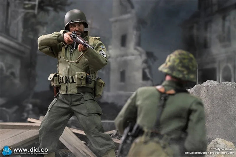 DID A80150 Scale 1/6 WWII U.S. Army Ranger Rescue E Mike Moveable Action Figures For Fan Gift Collect 1/6