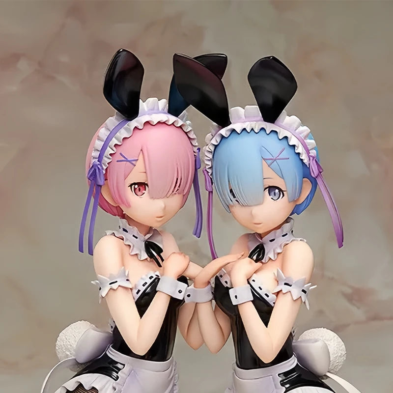 KDcolle Re:ZERO Starting Life in Another World Anime Figure Rem Sleep Sharing Action Figure Ram/Emilia Figurine Model Doll Toys