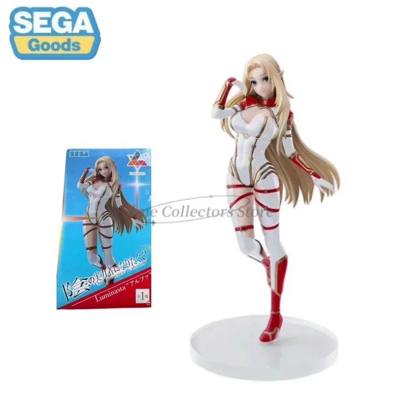 Sega Original Luminasta Anime-Figur „Die Eminenz im Schatten“ Alpha Beta 20 cm PVC-Actionfigur Modell Sammlerstück Spielzeug