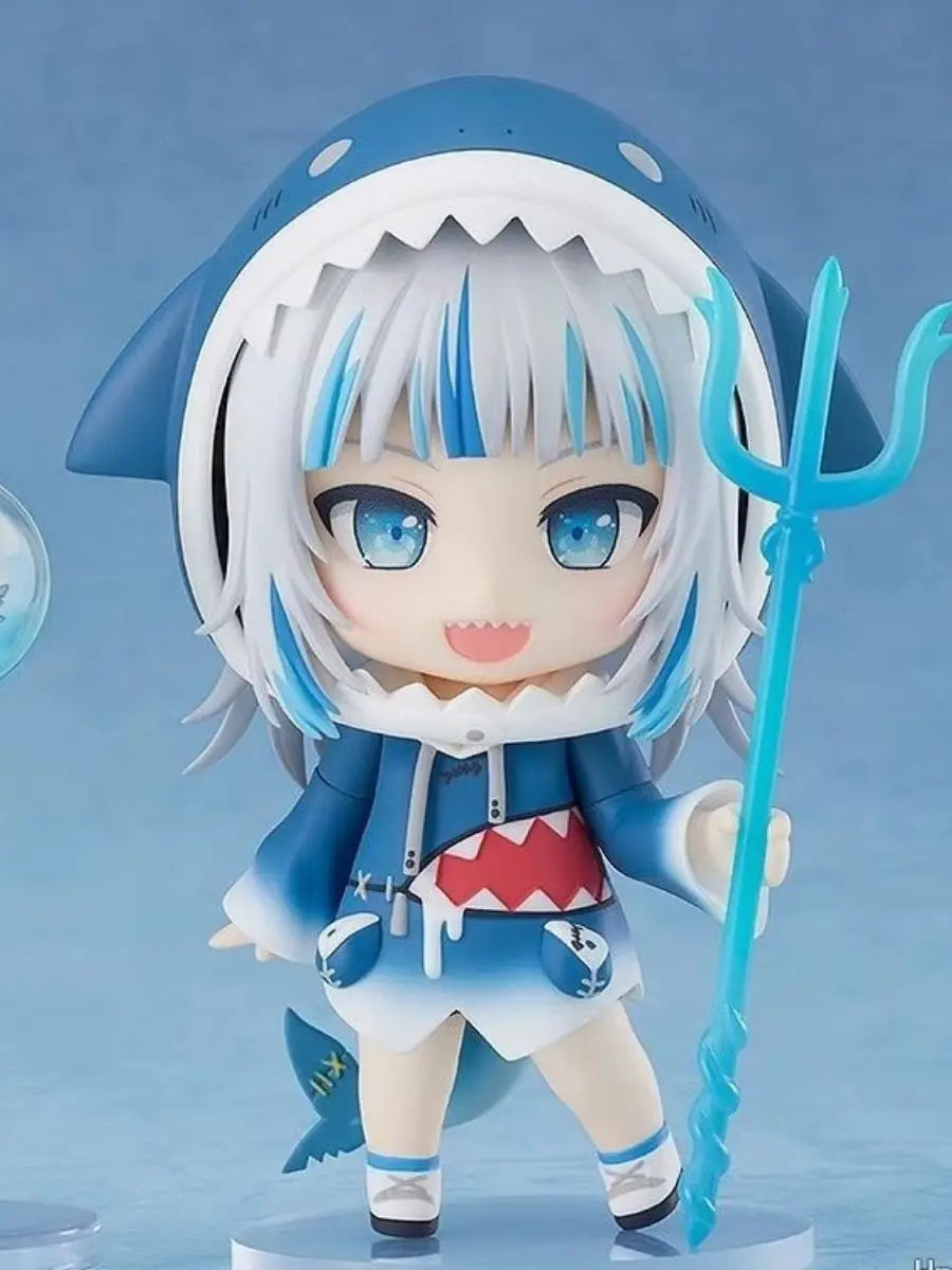 10cm Anime Hololive Gawr Gura 1688 cute girl Articulated Figure Model Toys Christmas Gift