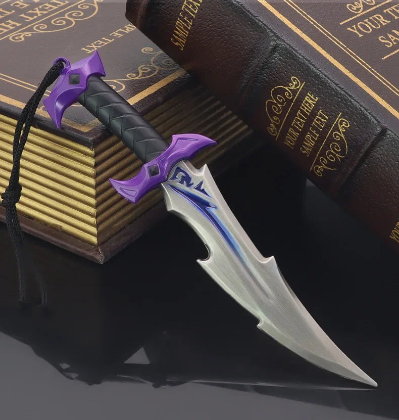 Valorant Weapon Model Melee Reaver Knife Metal Reaver Collection Craft Ornament 18cm Peripheral Samurai Katana Model Gift Kid