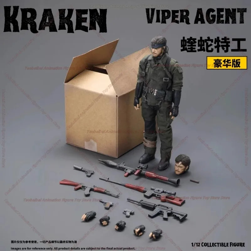 Kraken Studio Metal Equipment Viper Agent Action Figure Toy Collection Gift