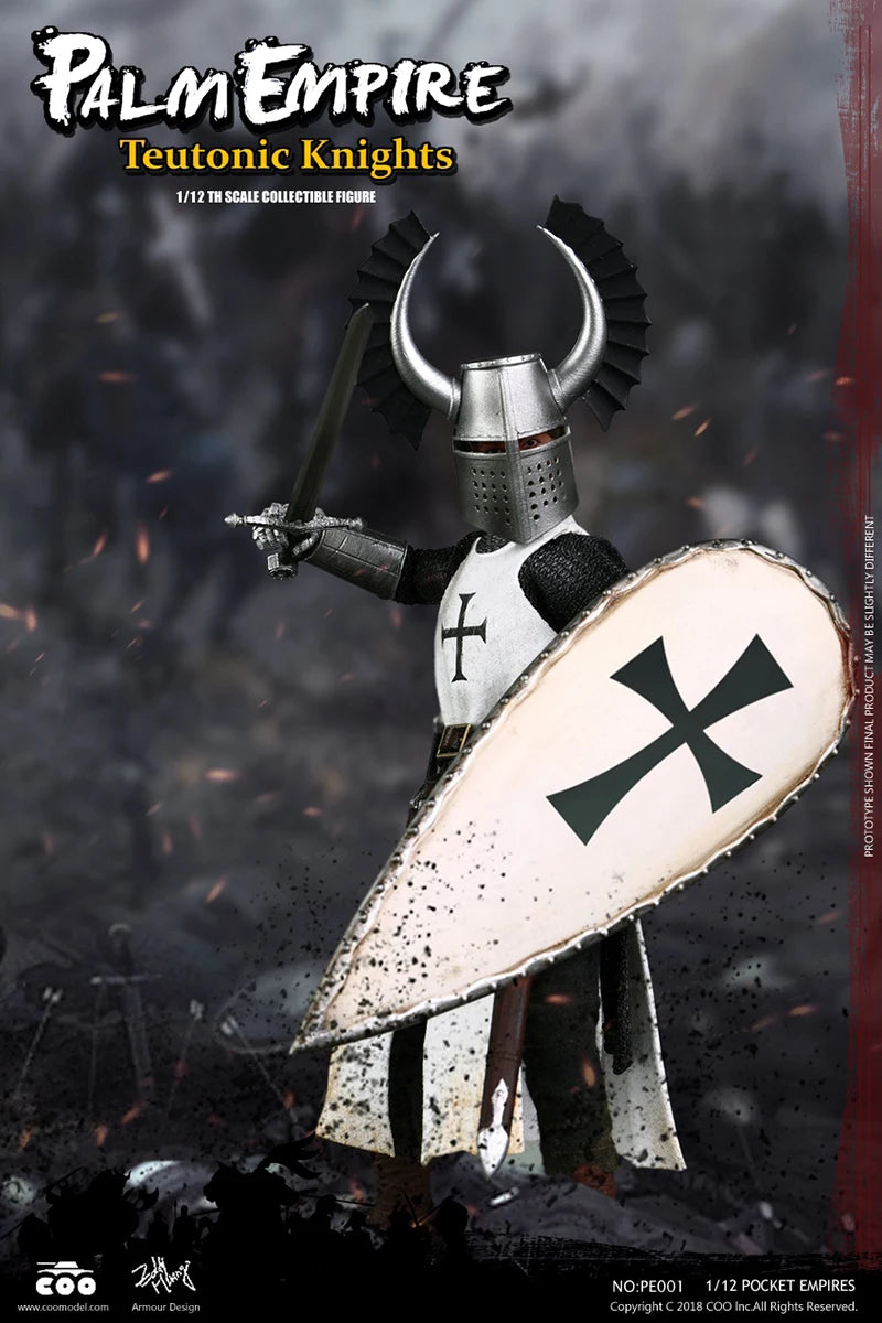 COOMODEL 1/12 Handheld Empire Series PE001 Teutonic Knights PE003 Hospital Knight Full Set 6" Action Figures In Stock