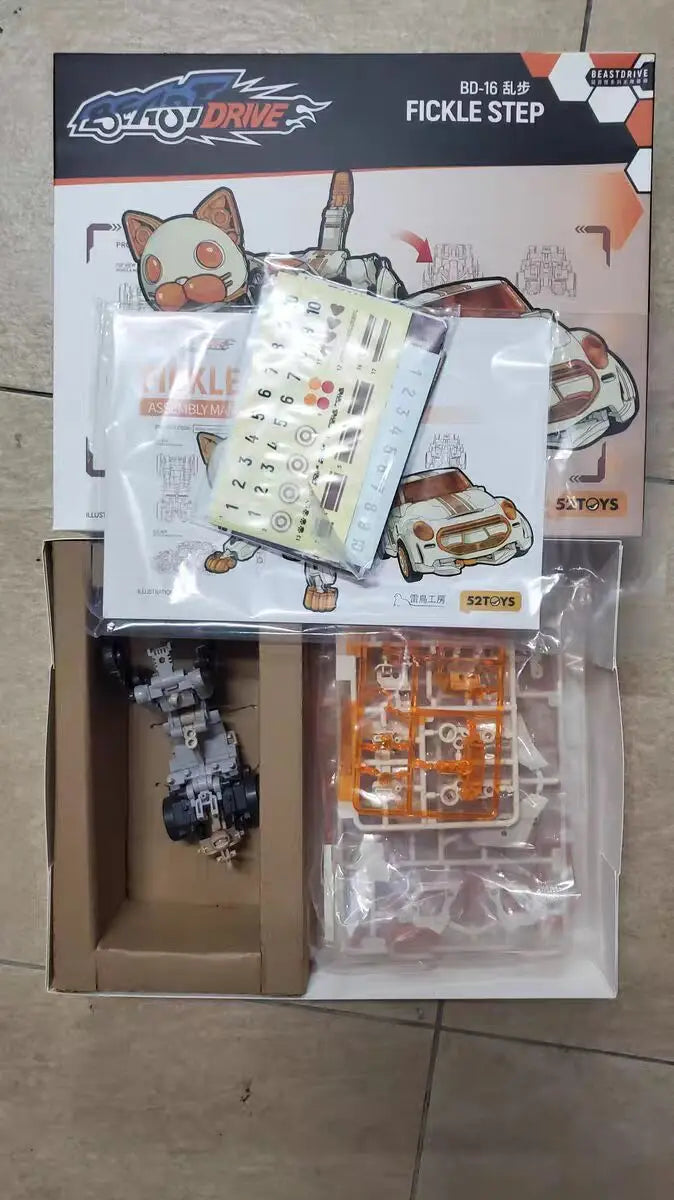 52toys Beastbox Bd-16 Fickle Step Umwandlung in Mecha und Würfel Actionfigur Roboter Montagemodell Sammlerspielzeug Geschenke