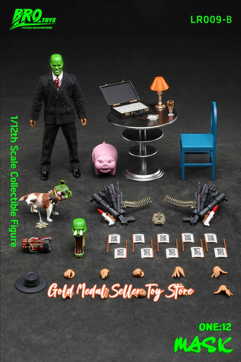 Brotoys Lr009A 1 12 Scale The Mask Action Figure Collectible Movable Model For Adult Hobby Display Collection