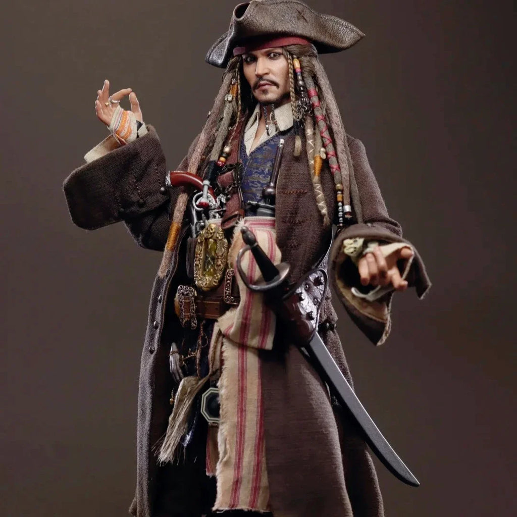 HOTTOYS HT 1/6 Captain Jack Sparrow DX37/DX38/DX39AE Pirates of The Caribbean Hair Transplant  Action Figure Collection Model