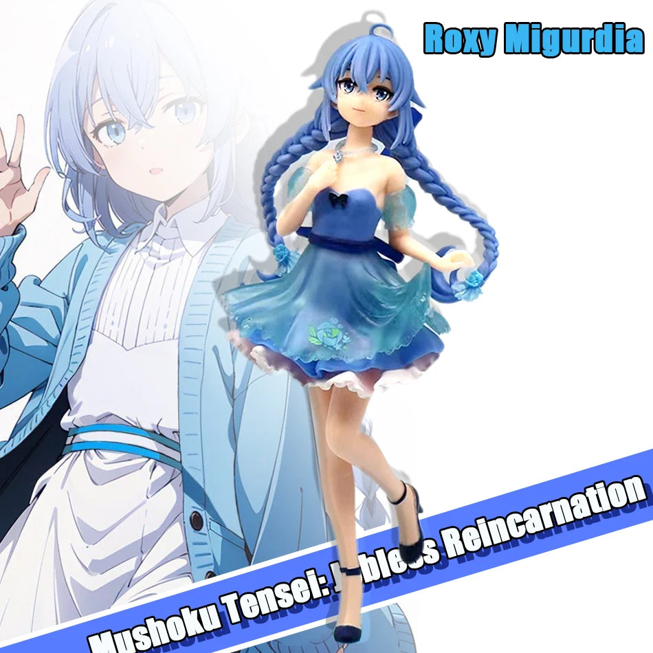 Anime Mushoku Tensei: Jobless Reincarnation Magician Roxy Migurdia Actionfigur | PVC-Sammlung Desktop-Modell