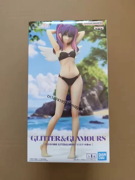 In Stock Bandai 2.5 Dimensional Seduction RIRISA AMANO Lily Elu Ariel Anime Action Figures Model GLITTER & GLAMOURS Ornaments