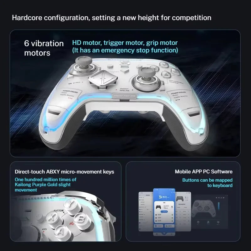 ZD Ultimate Legend Wireless Game Controller 3-Mode 3000+Hz Refresh Rate RGB Custom Switch Compatible with Switch2 PC NS TV Steam