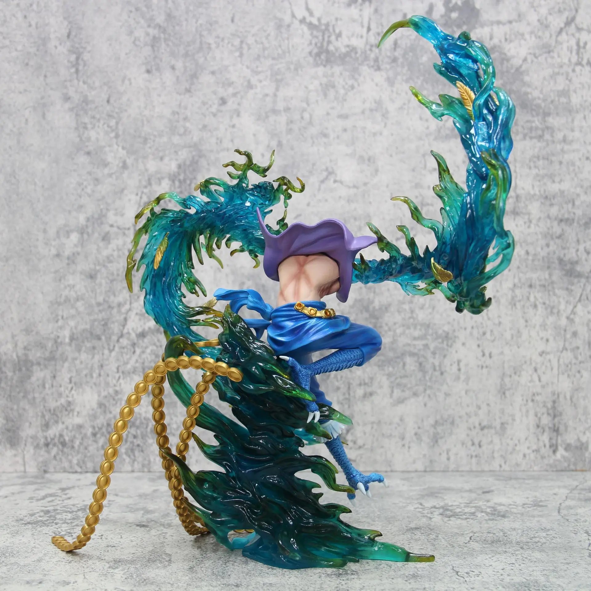 33CM Anime One Piece Whitebeard Pirates Marco Flying Ver. PVC Action Figure Statue Collection Model Kids Toys Doll Gifts