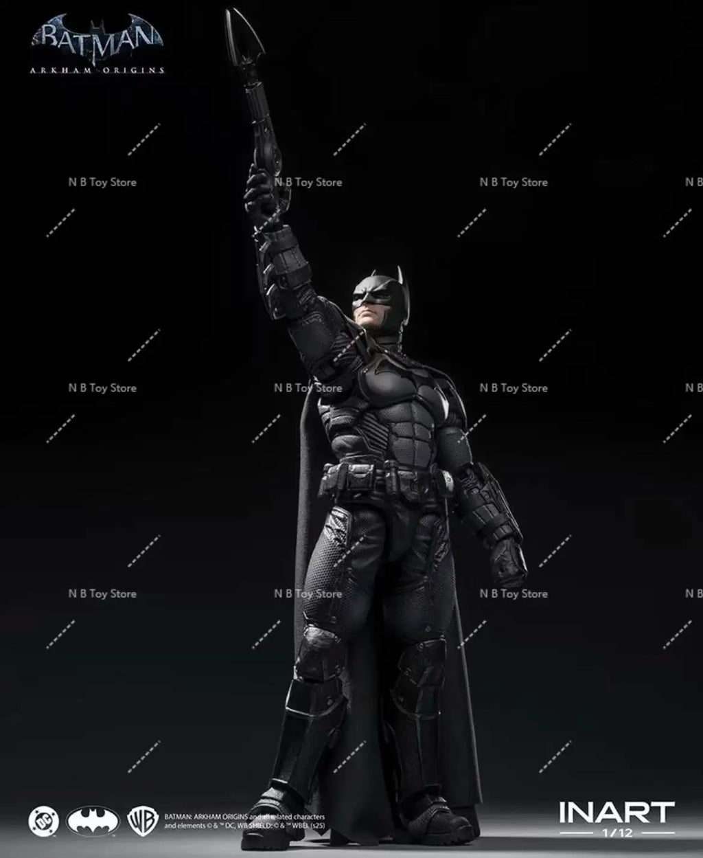 In Stock Original INART Batman: Arkham Origins Batman 1/12 Scale Anime Action Figure Toy Collectible Gift