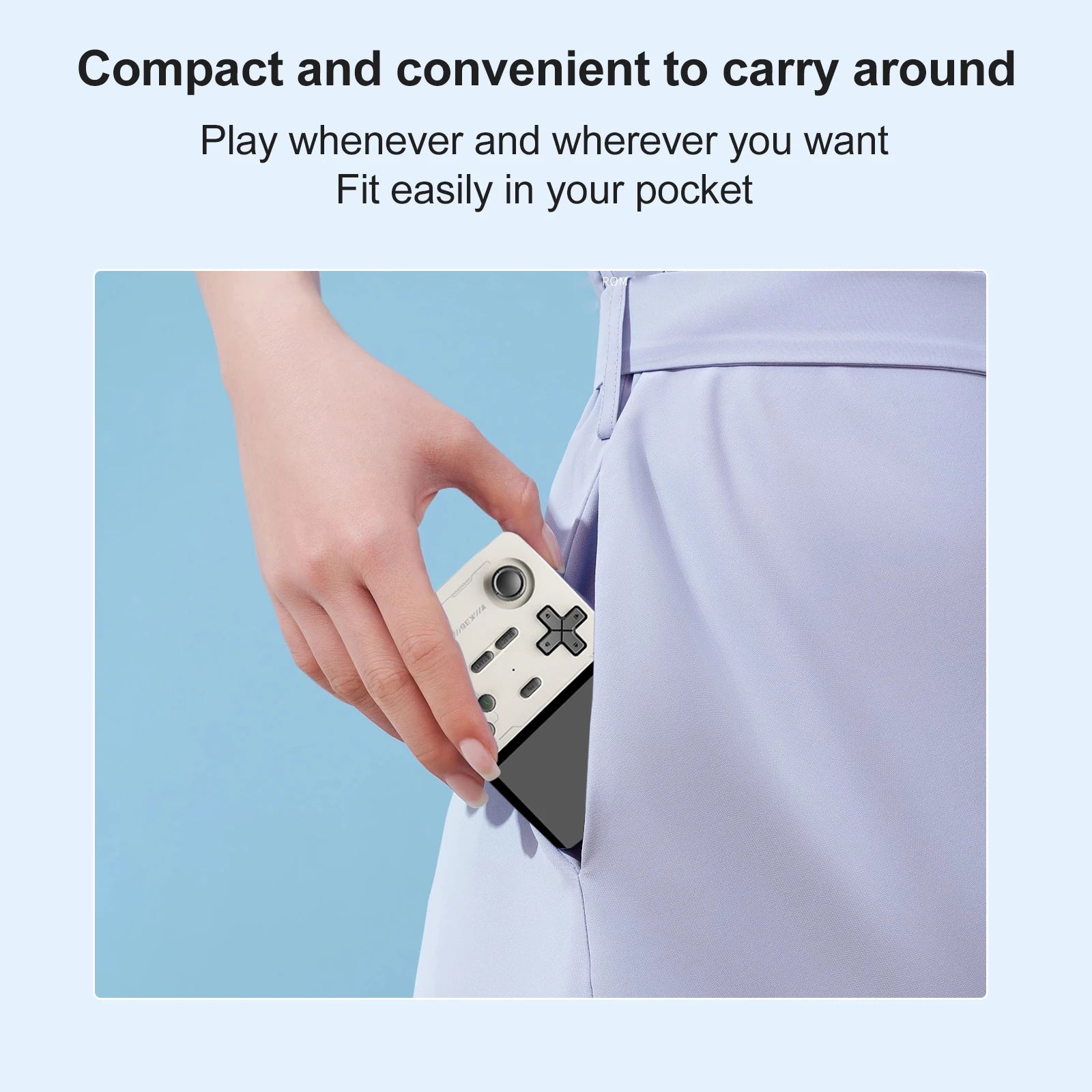 GAMINJA K36 Handheld Game Console 3.5Inch IPS 640x480 Screen Built in 64GB Card Support Two Game Consolesto Play Together Online