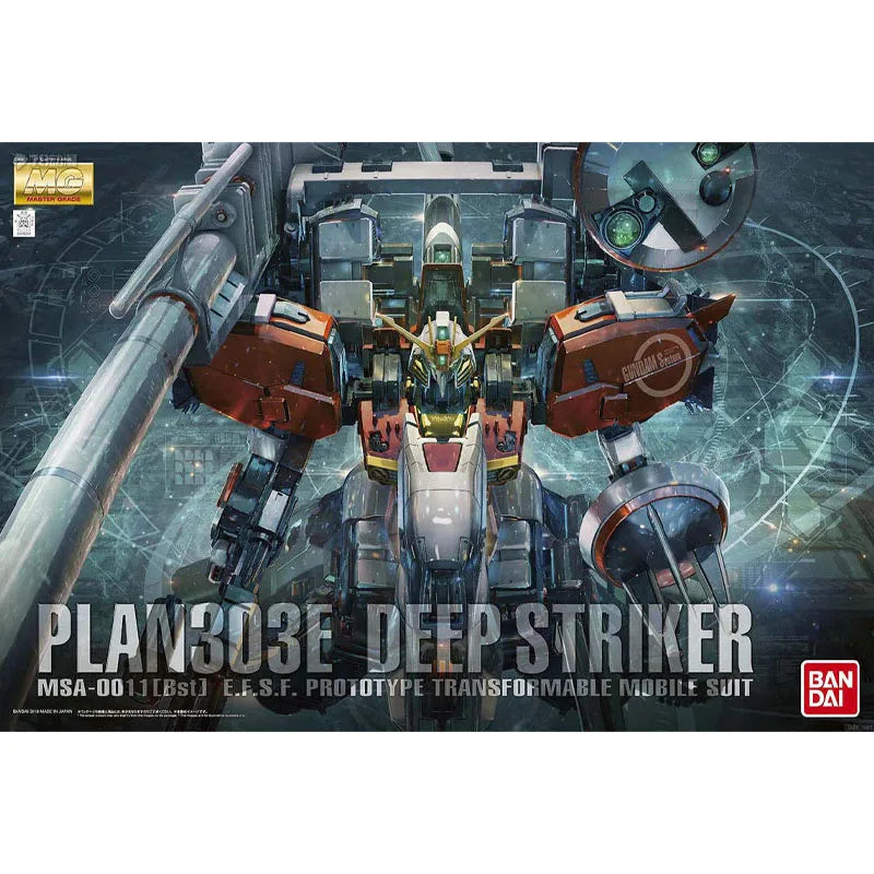 Bandai Original MG Ex-S Deep Striker MSA-0011(Bst)303E Anime Action Figure Assembly Model Toys Gifts For Children Collectible