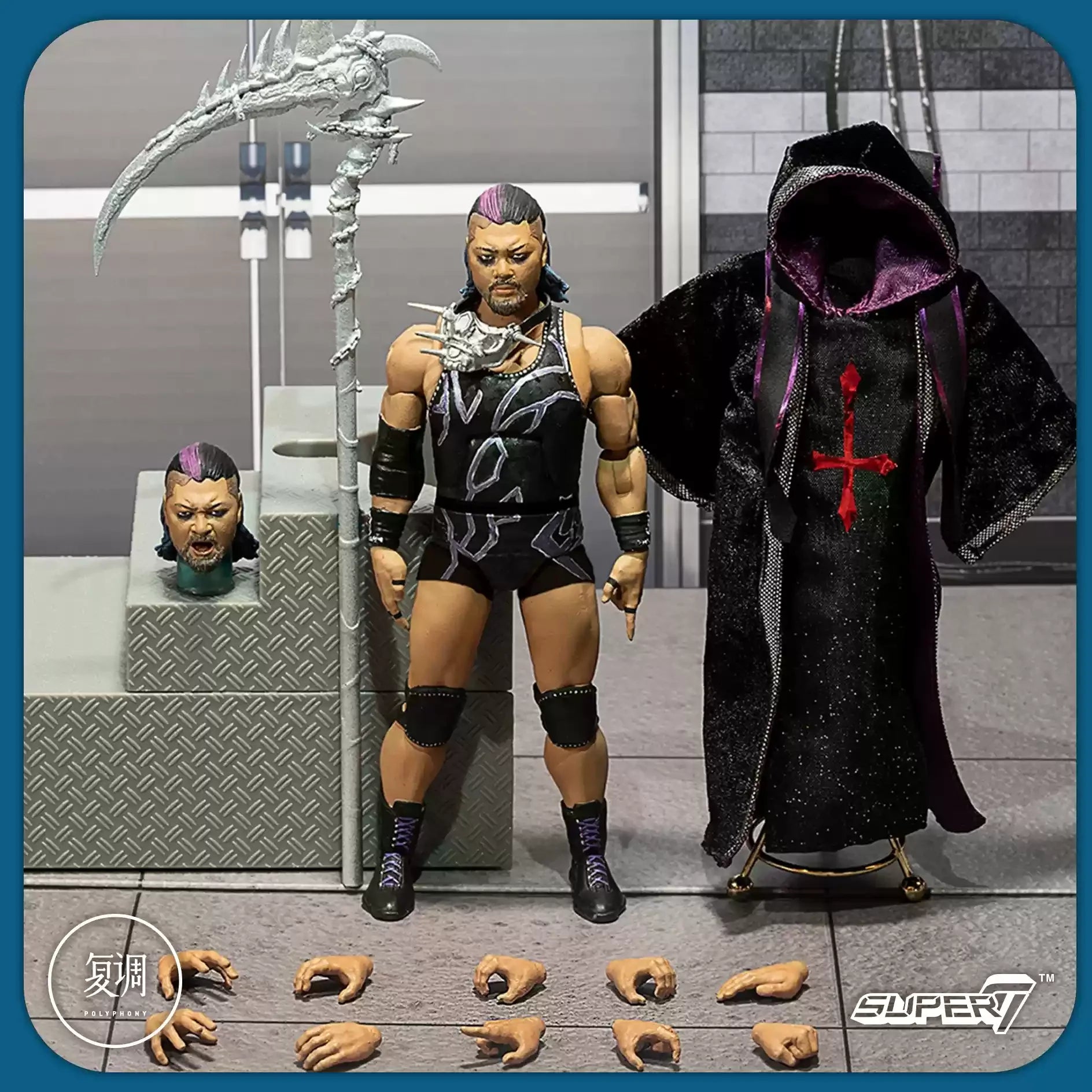 Super7 New Japan Pro Wrestling Bushi Hiromu Takahashi Tetsuya Naito Series 2 NJPW Ultimate Edition 7 Inches