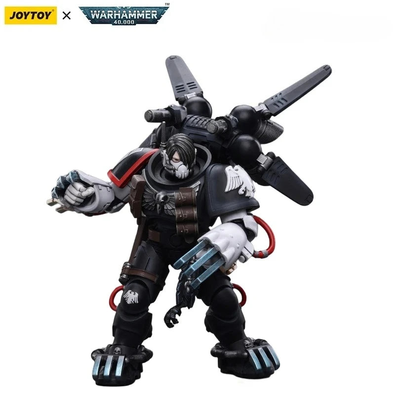 【MT】JOYTOY 1/18 Action Figure Warhammer 40K Raven Guard Chapter Master Kayvaan Shrike Model Toy Collection Series