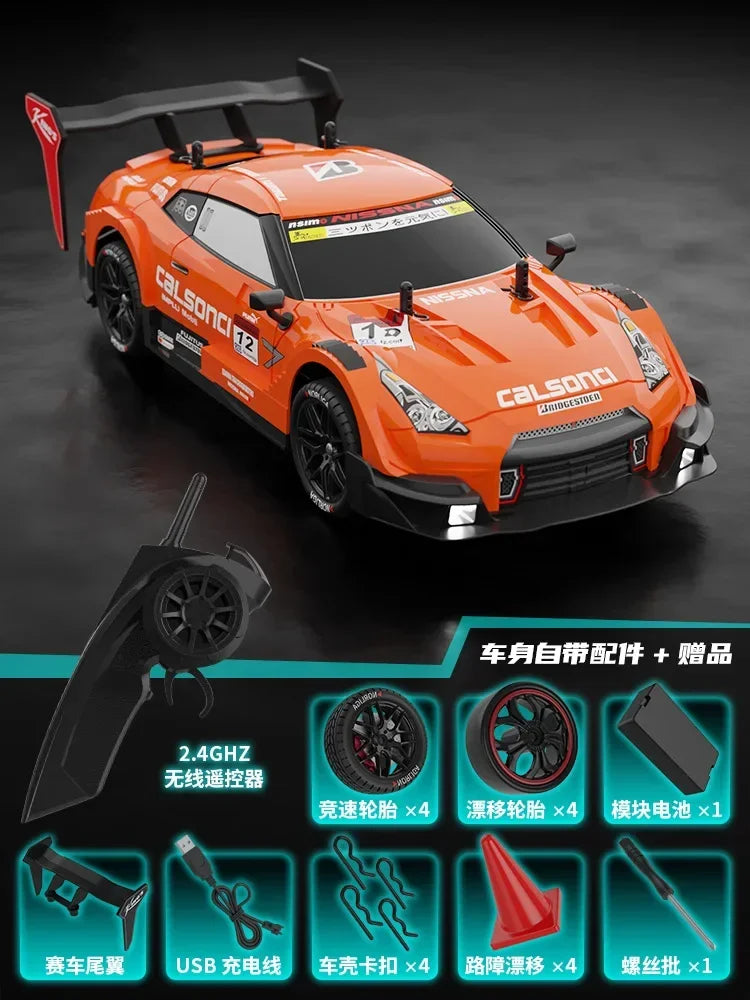 Rhino GTR V2 2.4G 4WD RC състезателна кола за офроуд дрифт за деца - електронна играчка за хоби