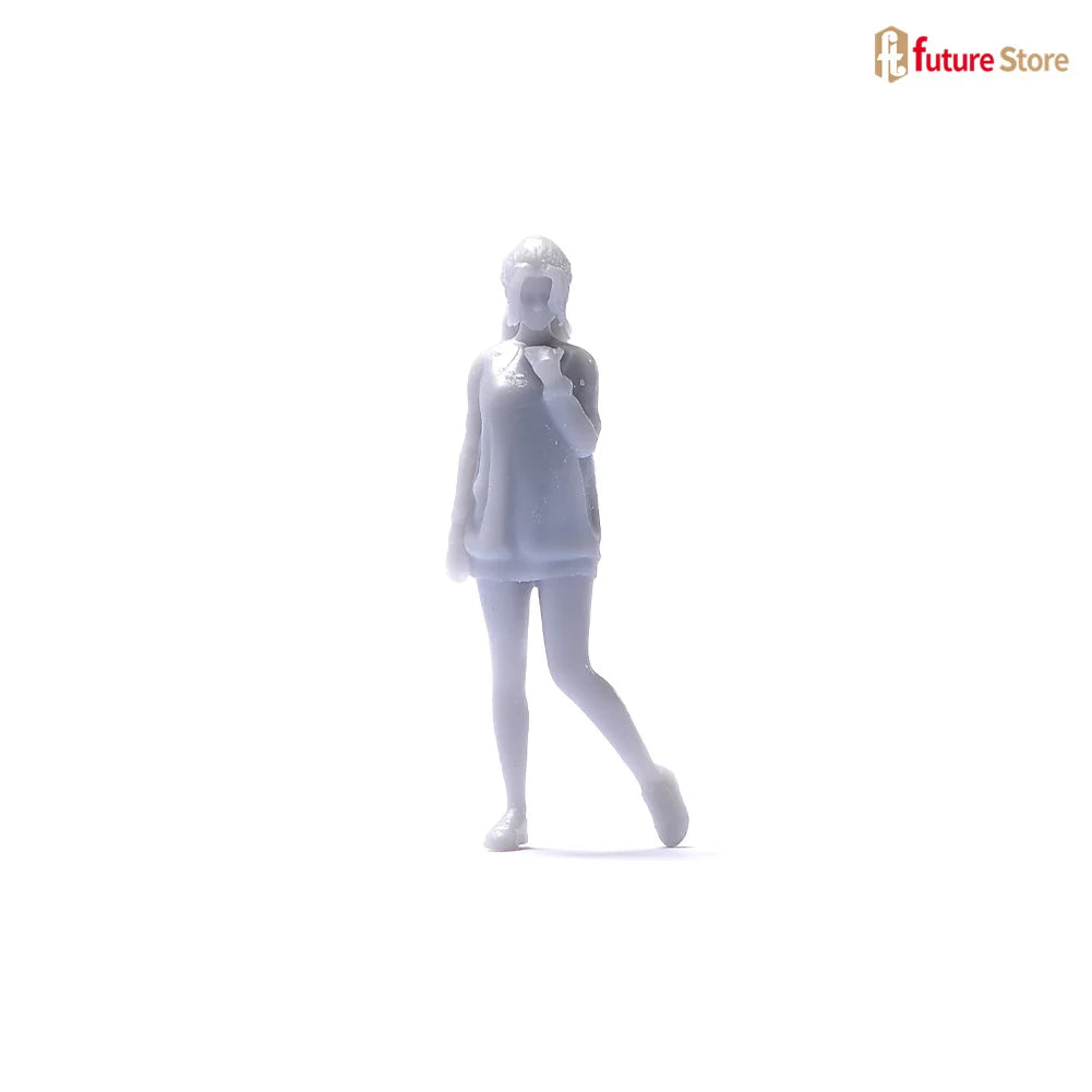 Miniature Figure 1/87 1/64 1/43 1/24 1/18 Summer Attire Women Beauty Female Dolls Clean The Car Scene Props Display Decor Crafts
