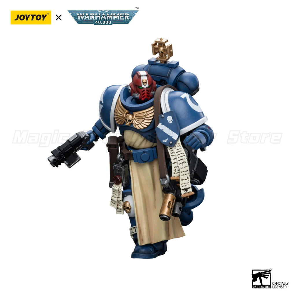 【In Stock】JOYTOY 1/18 Action Figure Warhammer 40K Ultramarines Sternguard Veteran with Bolt Rifle Model Toy Gift