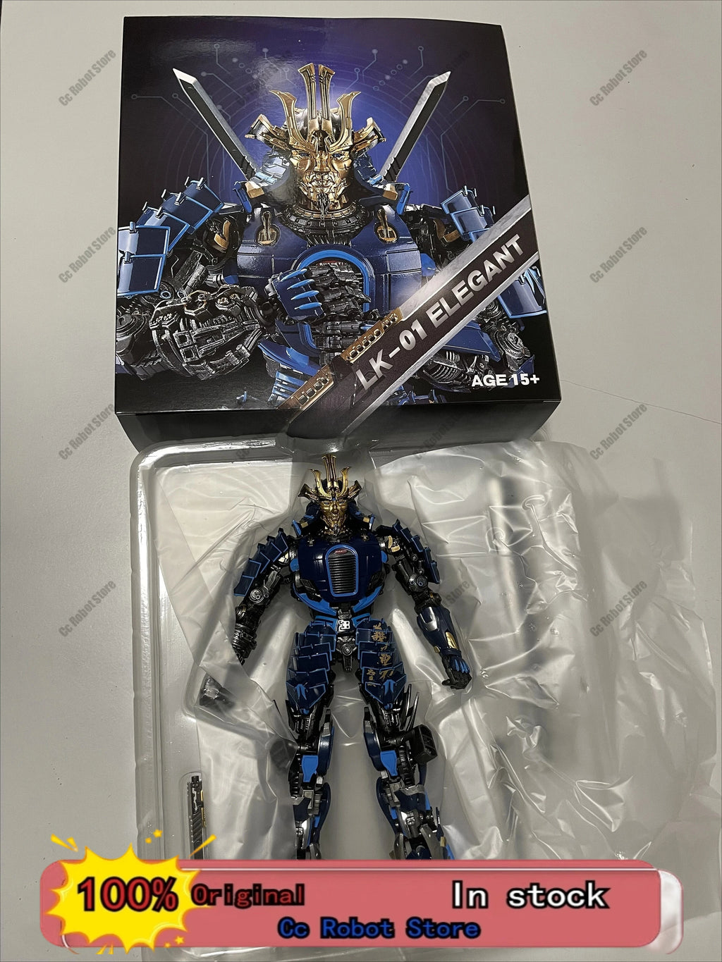 [In Stock] Hot-selling Toy Lastk Night LK-01 LK01 Blue Swordsman DLX Figure Set with Box, Boy's Birthday Gift, Collectible