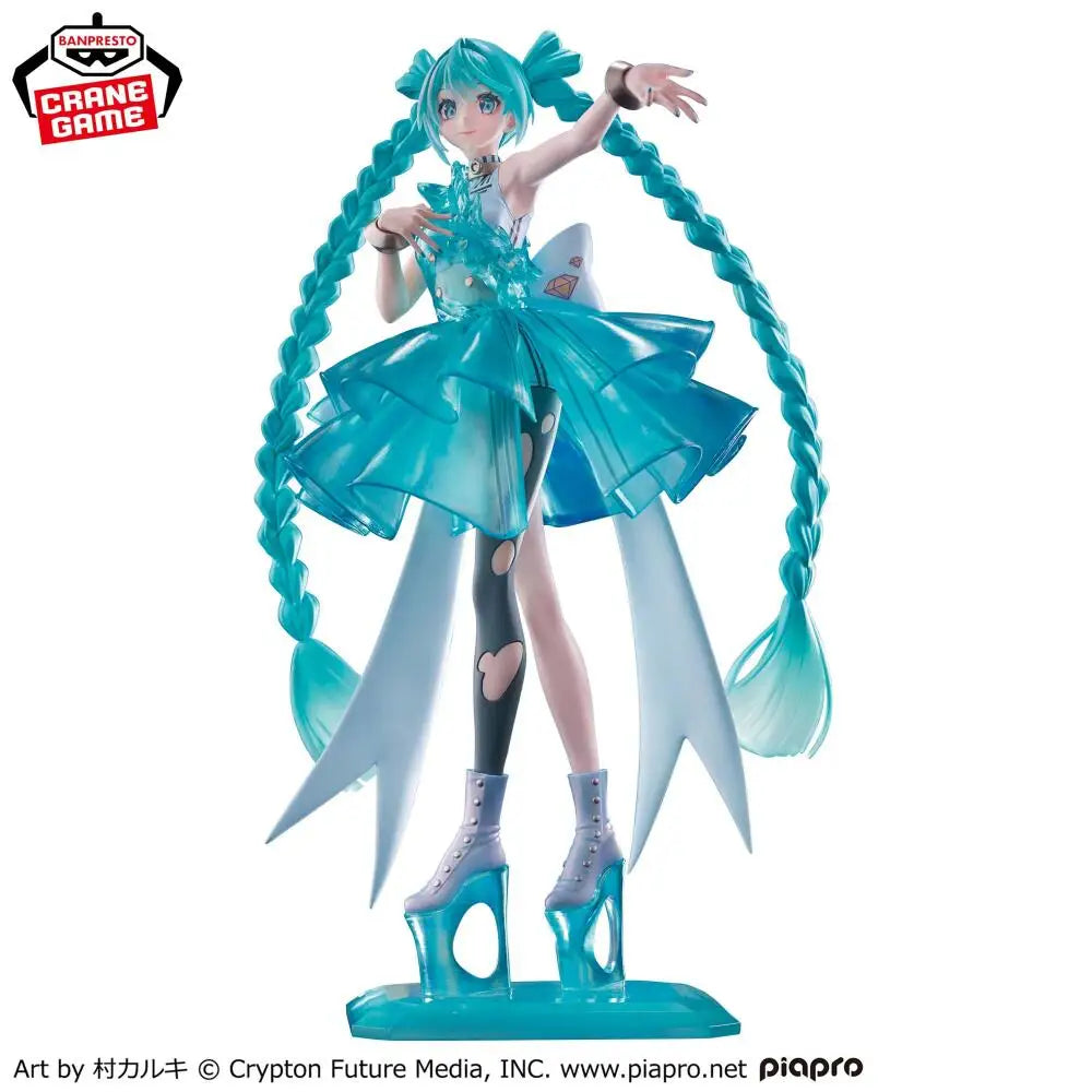 In Stock Genuine BANPRESTO EVOLVE Classical tuning Hatsune Miku Swan Lake Clione BPEV Emerald Gem Figure Anime Model Toy