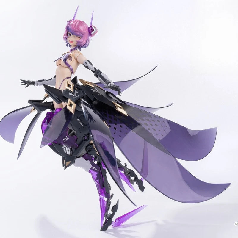 Hechengzhizao Original Rosado Project Series Starflower-Black Iris Figure Assembly Desktop Ornament Model Toys Collectible Model