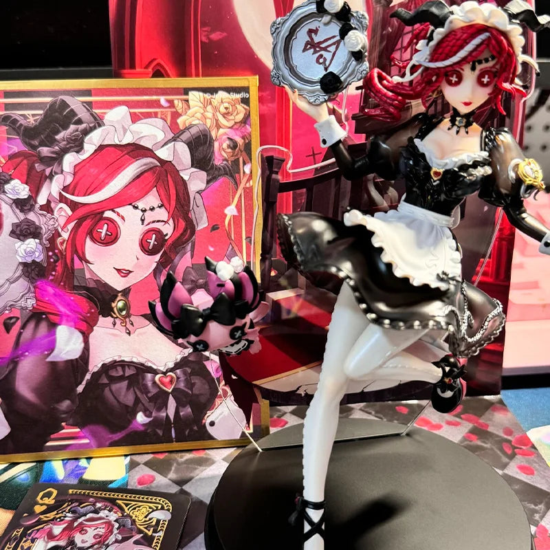 Identity V  Red Haired Witch Priestess Figure Acrylic Stand Display Collectible Gothic Style Handwork Tabletop Display Cute Gift