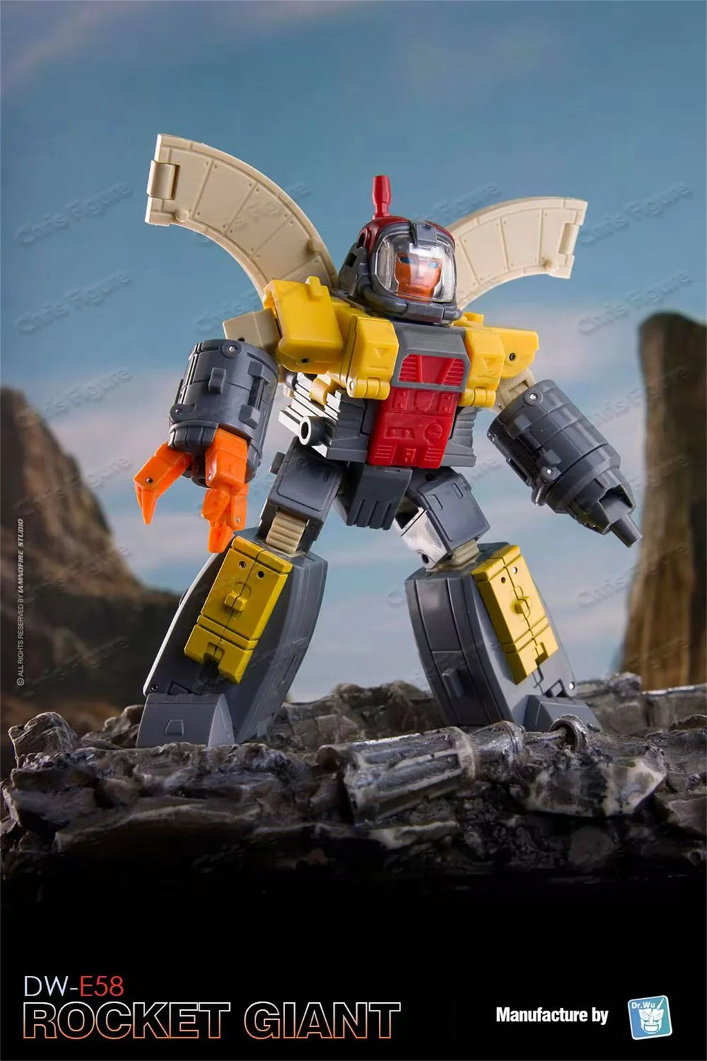 【In Stock】Dr.Wu Transformation DW-E58 SP Rocket Giant Omega Mini Action Figure Collectible Robot Toy With Box