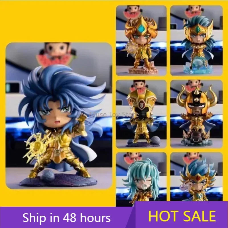 FOC GK Mini Saint Seiya Myth Cloth BOX Knights of The Zodiac 12 Constellation Box Gift Action Figure Model Toy Resin Q Statue