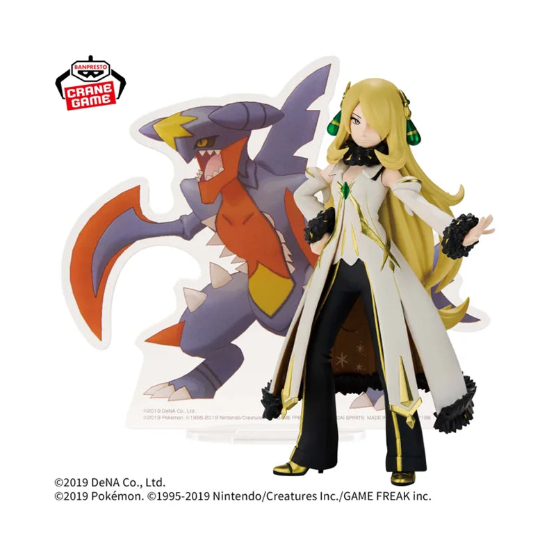 [Original] Genuine In Stock Bandai Banpresto Pokemon Masters EX Panel Spectacle Garchomp Cynthia Anime Figure Model Toys Gift