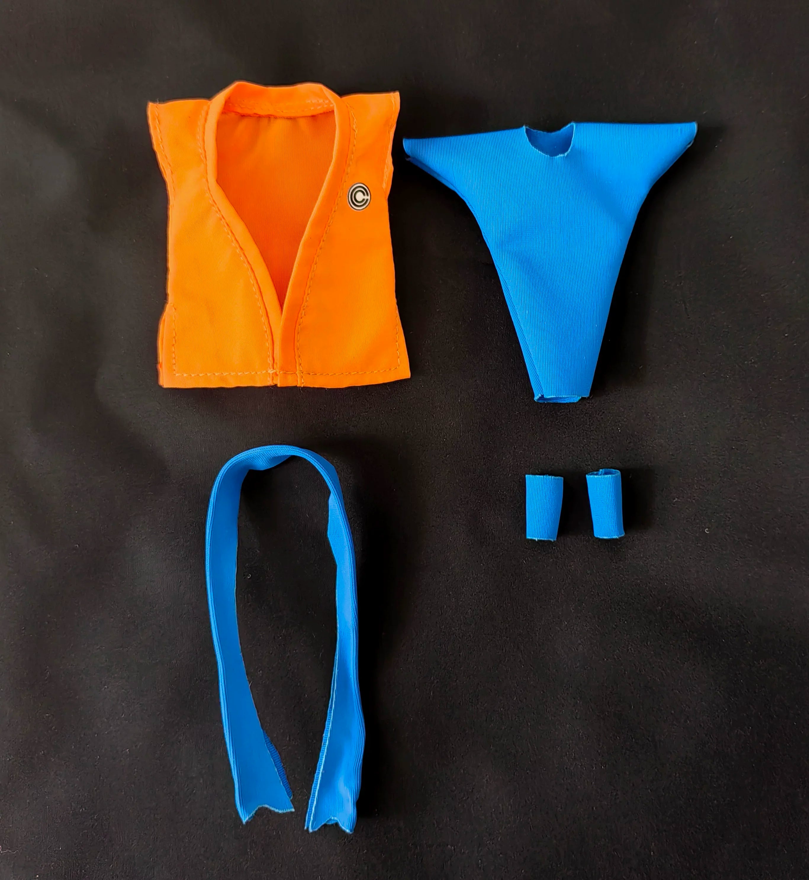 For Dragon Ball Clothes Series Figures Goku Daoist Robe Orange Uniforms Training Suit Goku Clothes Accessories Shf Toy No Figure