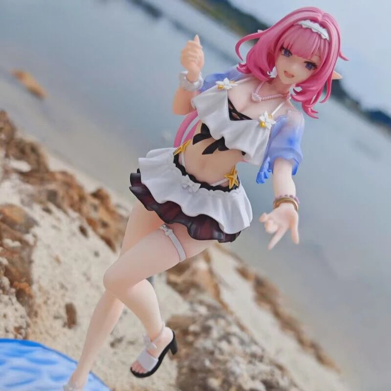 Offcial Genuine Myethos Gift+ Series Elysia Summer Rhapsody 1/8 Desktop Kawaii Dolls Anime Action Figure Toy Model Collection