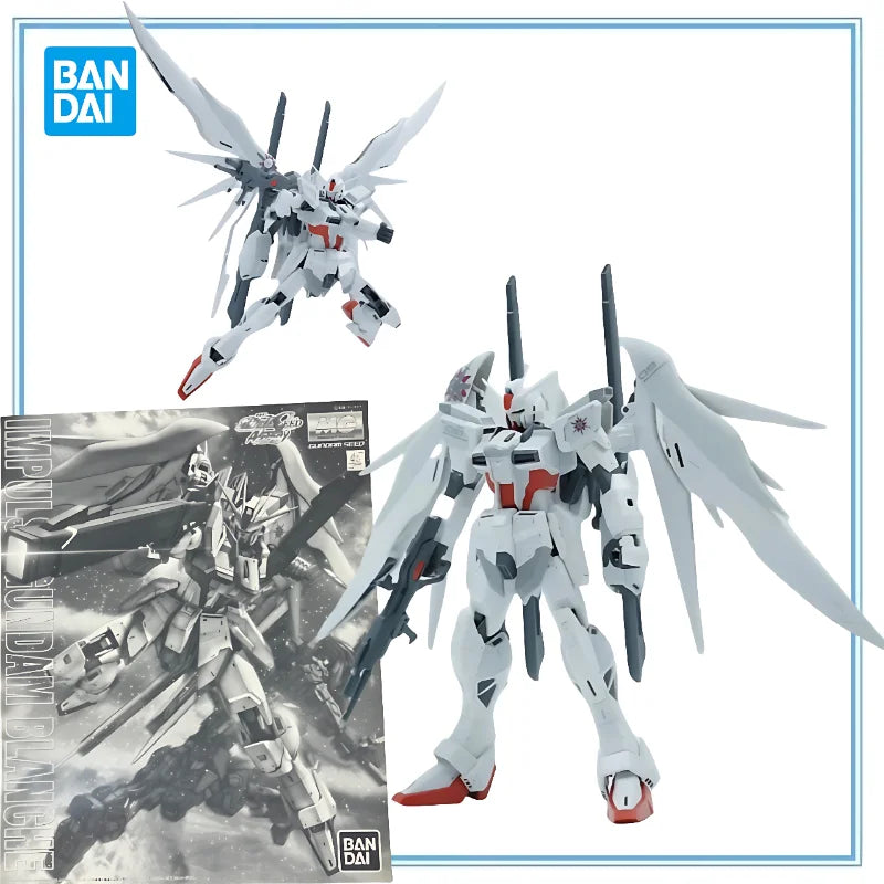 BANDAI Original MG ZGMF-X56S IMPULSE GUNDAM BLANCHE Modellbausatz auf Lager, Modellbausatz, Dekoration, Anime-Cartoon-Geschenke, Spielzeug