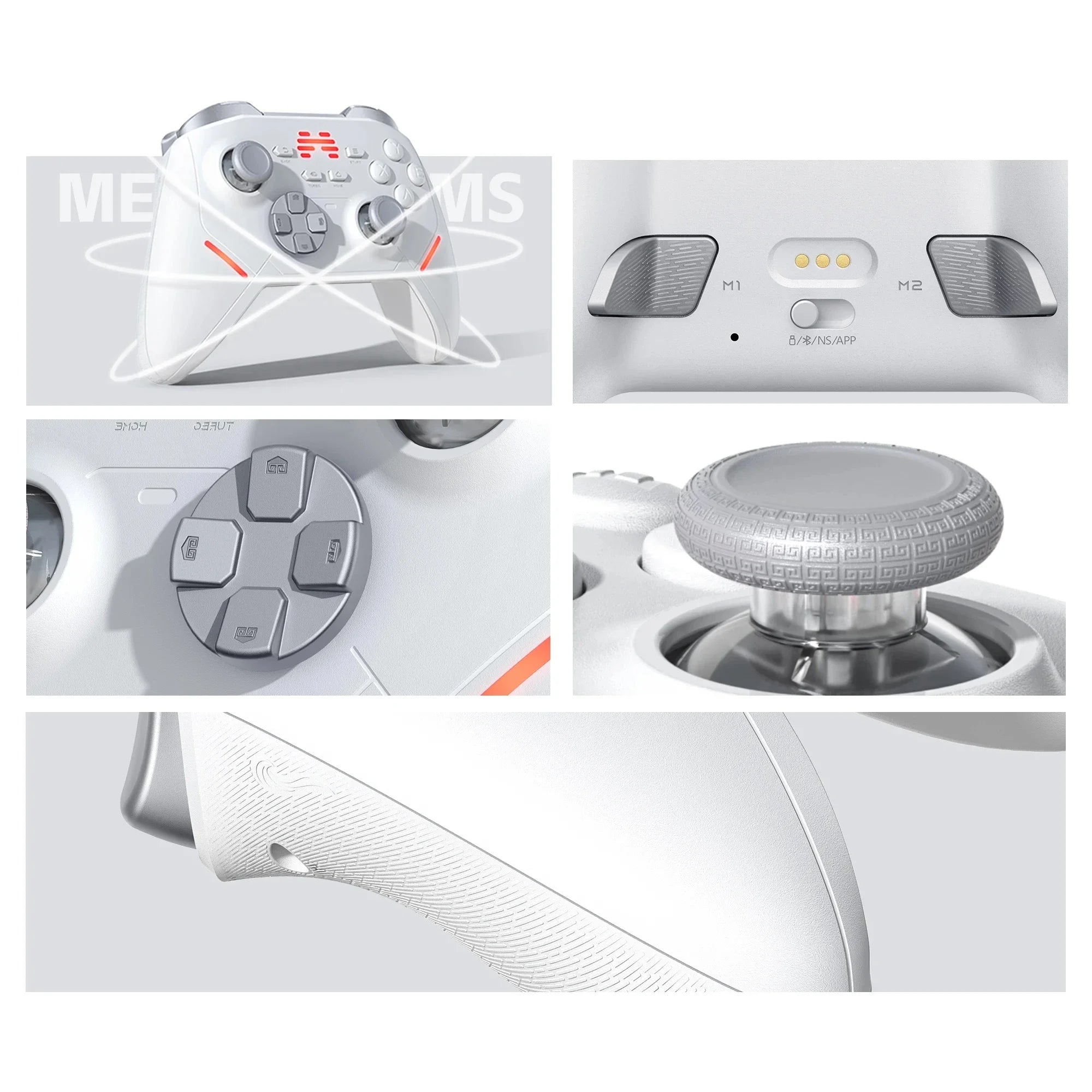 BEITONG KP20 Wireless Gamepad with TMR Joysticks Hall Triggers for PC Switch iOS Android Bluetooth Controller