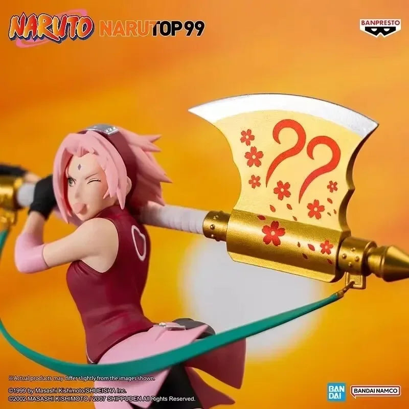 Original Bandai Shfiguarts Naruto Haruno Sakura Narutop99 Edition Actionfigur Anime Modell Spielzeug Ninjia Ornamente Figur Geschenke