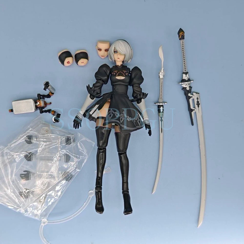 Figma #643 Yorha No. 2 Type B 2B Pod 042 Anime Girl PVC Action Figure Toy Game Statue Movable Collection Model Doll Gift