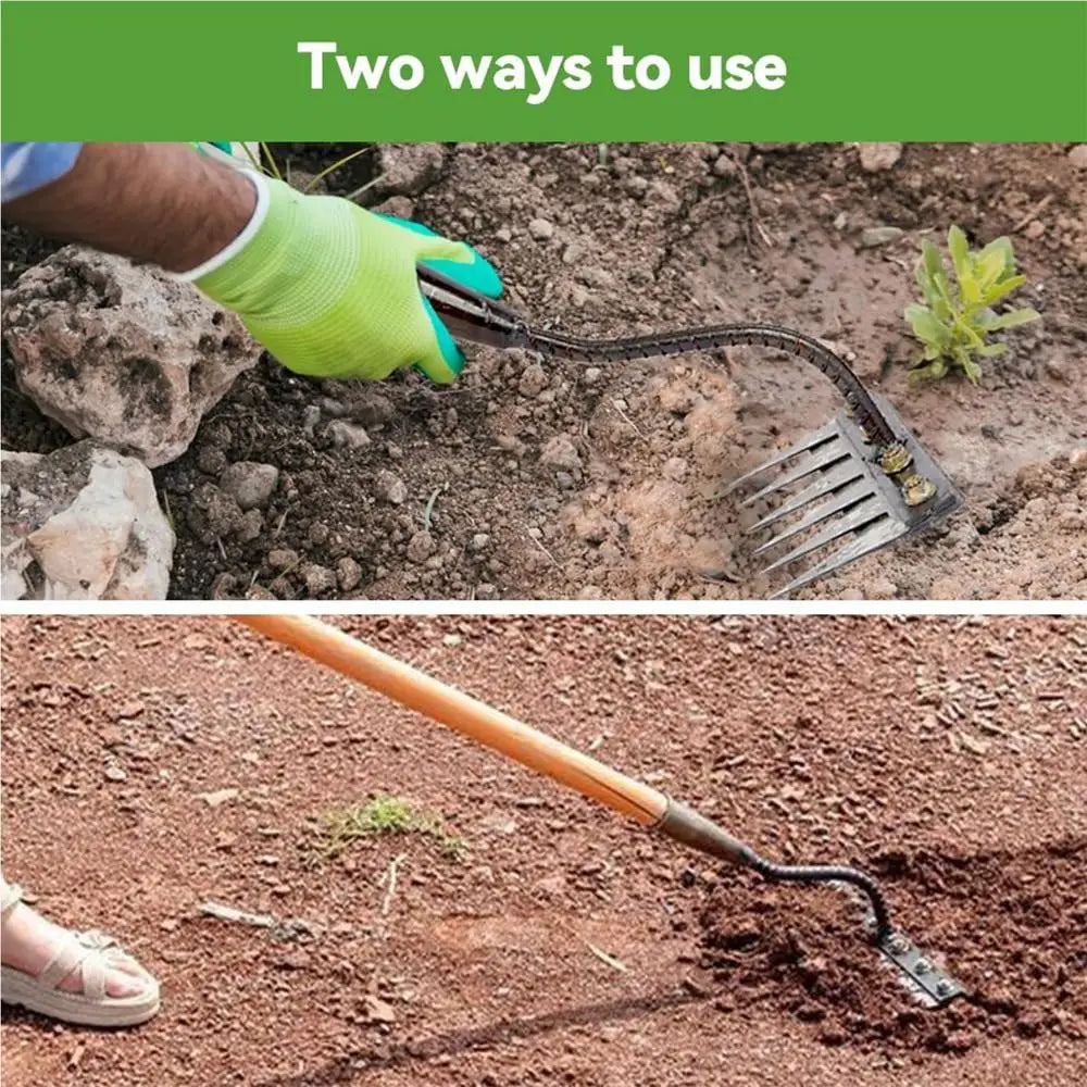 Hand Weeder Tool Uprooting Puller Manual Detachable Remover Efficient Ergonomic Weeding Uprooting Tool for Easy Use in Your Yard