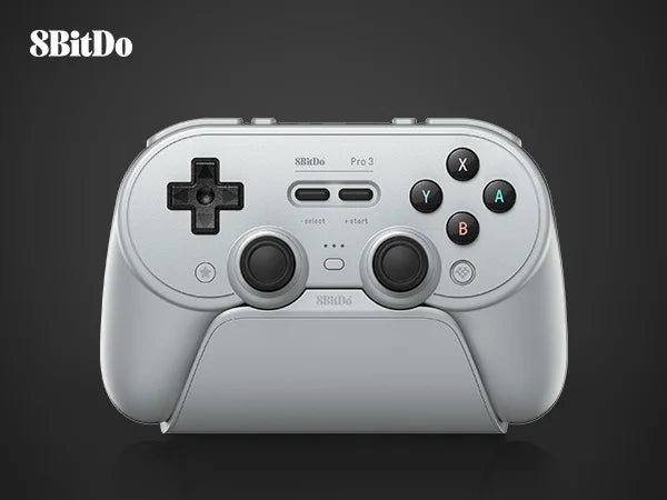 8BitDo Pro 3 Bluetooth Controller for Switch 1/2 Windows, Apple, SteamOS with TMR Joysticks,Switchable Triggers,Swappable Button