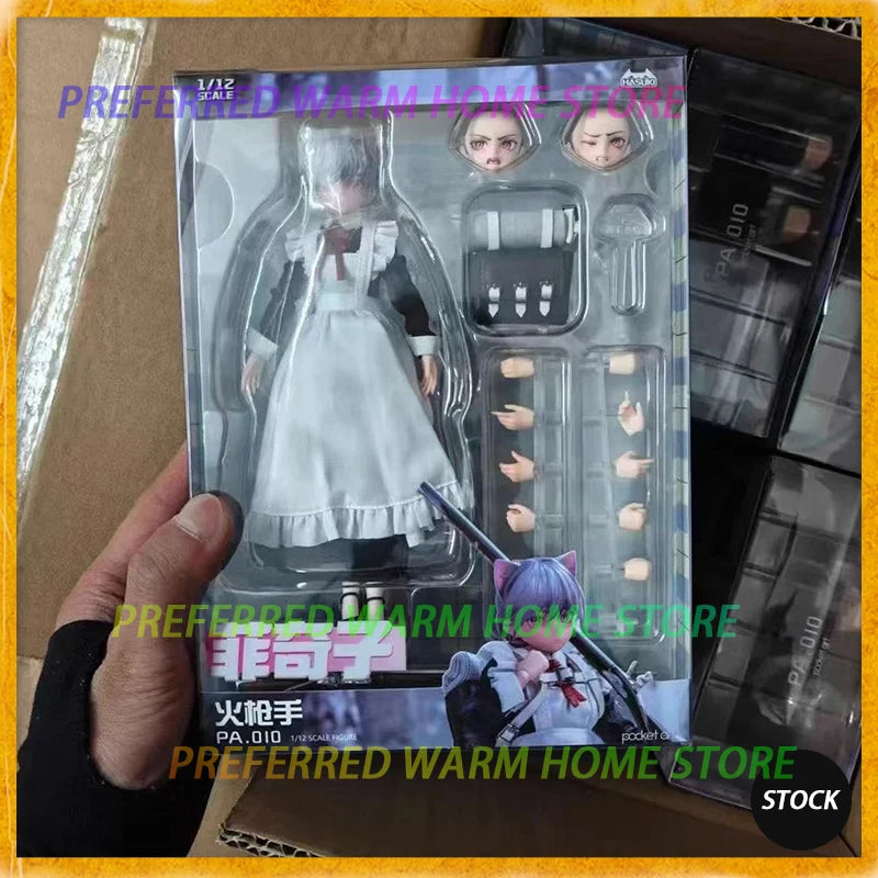 In Stock Hasuki PA010 FKEY Hackbuteer Model Toys 1/12 SCALE FIGURE POCKET ART Maid Beautiful Girl PA008 ROSEKNIGHT GLORIA