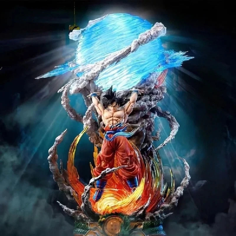 Neue 23 cm Dragon Ball Anime Figur Son Goku Super Genki Leuchtfiguren Dbz Gk Figurine Pvc Statue Modell Sammlergeschenke