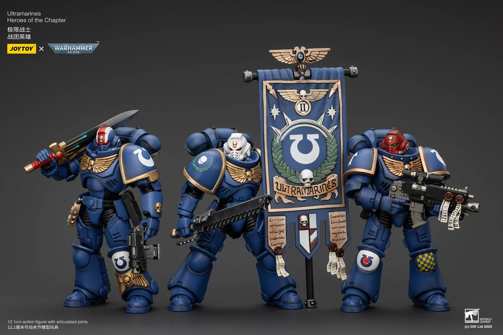 【MT】JOYTOY 1/18 Action Figure Warhammer 40K Ultramarines Heroes of The Chapter Primaris Lieutenant Erastus Posca Castor