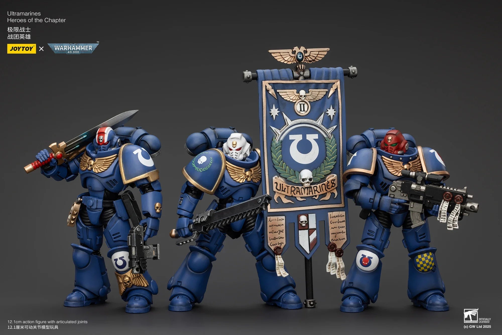 【MT】JOYTOY 1/18 Action Figure Warhammer 40K Ultramarines Heroes of The Chapter Primaris Lieutenant Erastus Posca Castor
