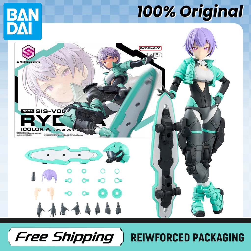In Stock  BANDAI 30 MINUTES SISTERS Anime Figures SIS-V00 RYDIRA(COLOR A)  assembly model Original Toys Gift Collecting hobbies