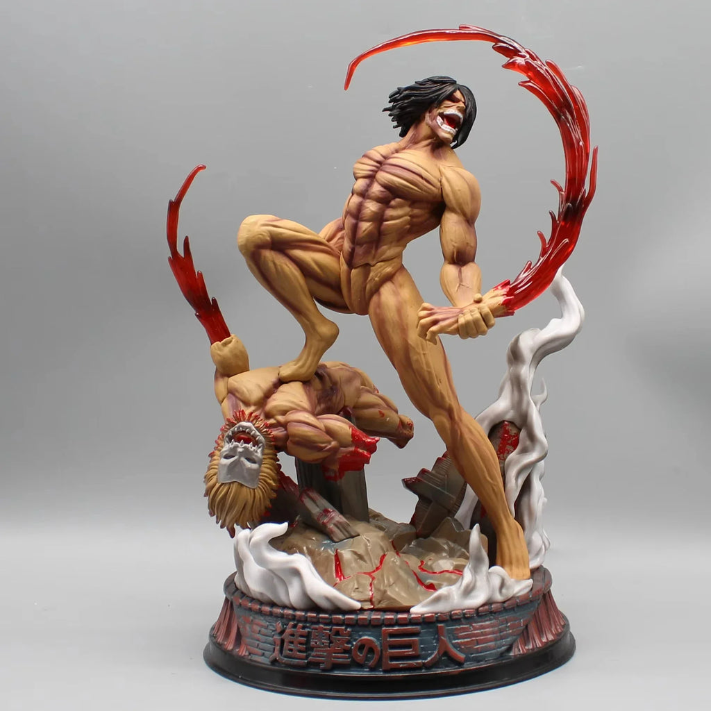 29cm/11.4inch Eren Jaeger Figure Manga Attack On Titan Anime Figures Jaeger Pvc Model Statue Doll Collection Decoration Toy Gift