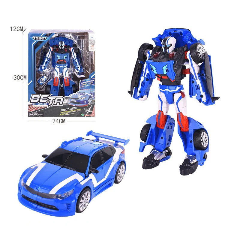 Newest Big ABS Tobot Transformation Robot Toys Korea Cartoon Brothers Anime Tobot Deformation Car Bulldozer Toys for Child Gift