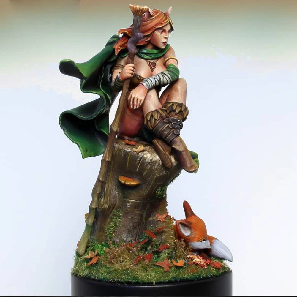 Resin Model figure, GK, 1/24 Nyara, Magic Elf, Fantasy theme, Unassembled and unpainted kit