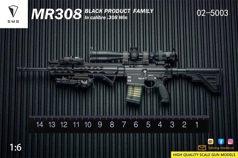 Hot Sale 1/6 EASY&SIMPLE ES MR308 Series Clips Main Weapon PVC Material Not Real About 15CM Can't be Fired For 12" Action Figure